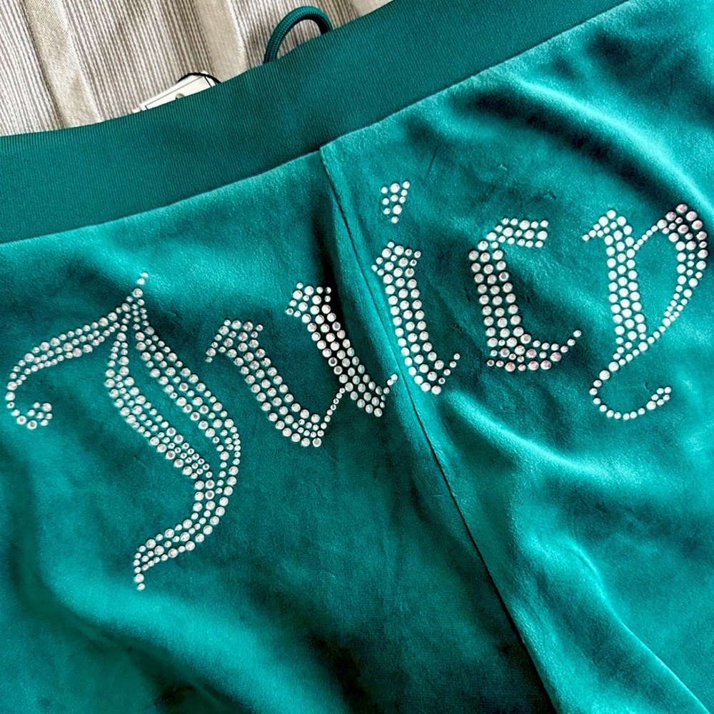 Juicy Couture Rhinestone Velour Pants